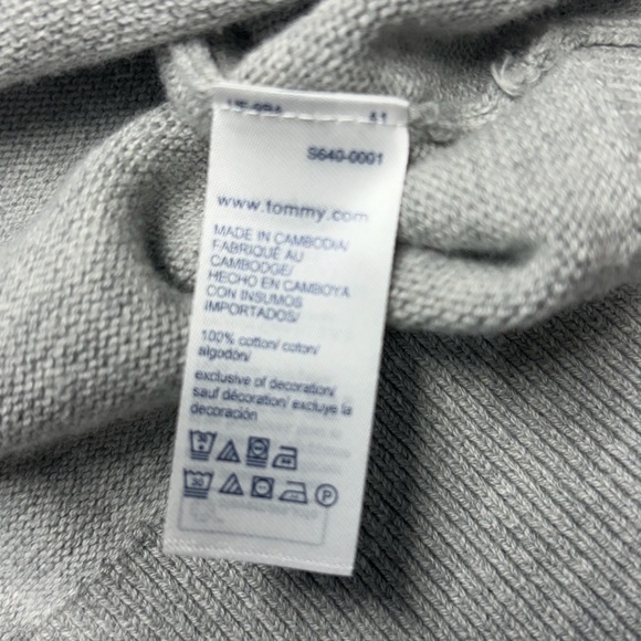 Tommy Hilfiger Light Gray Zip-Up Sweater - Picture 5 of 8